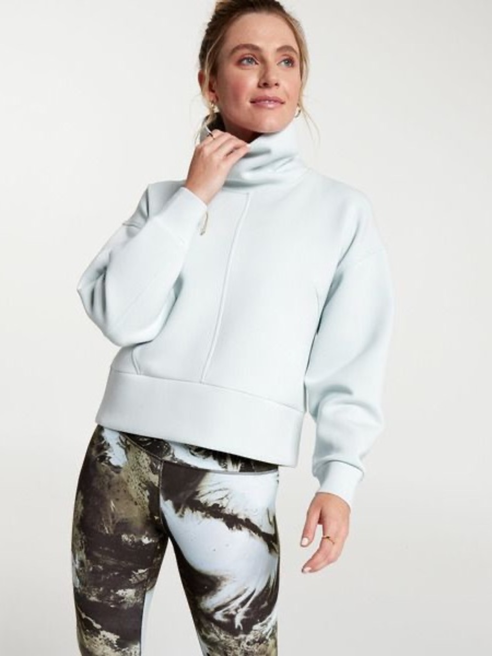 CALIA by Carrie Underwood Soft Light Blue Cowl Pullover
